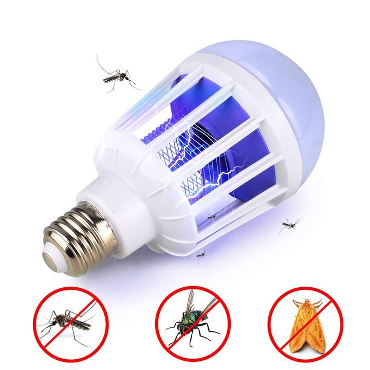 Bec 2in1 cu Lampa UV Anti-Insecte