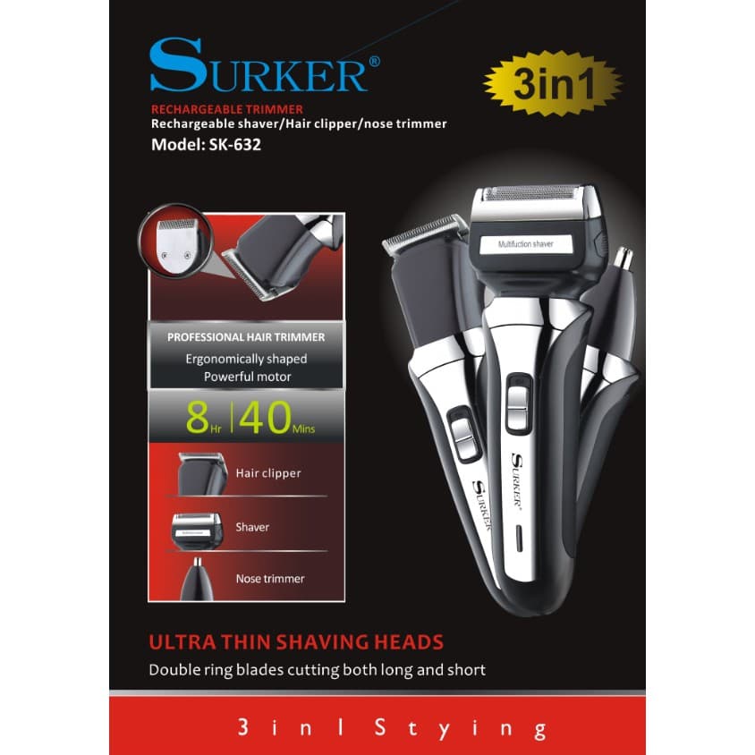 Trimer 3 in 1 Surker SK-632