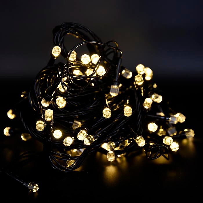 Ghirlanda CHRISTMAS, 100 becuri LED, 10m Alb Cald