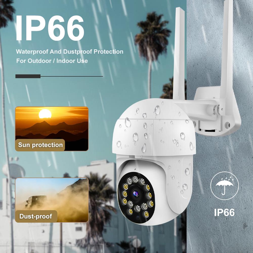 Cameră IP de Securitate Exterior 1080P HD WiFi Viziune Nocturnă ,Supraveghere Casă